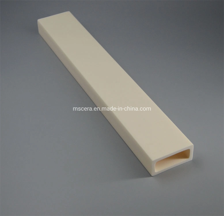 99% 99.7% Al2O3 Alumina Ceramic Square Electrode Tube